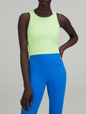 Lululemon Power Pivot reversible Tank -  Green Light